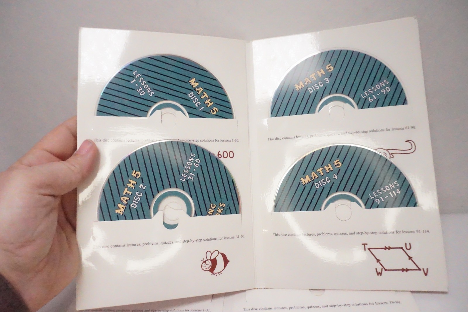 Teaching Textbooks MATH 4 Math 5 Math 6 and 7 Books and CD-ROM SET
