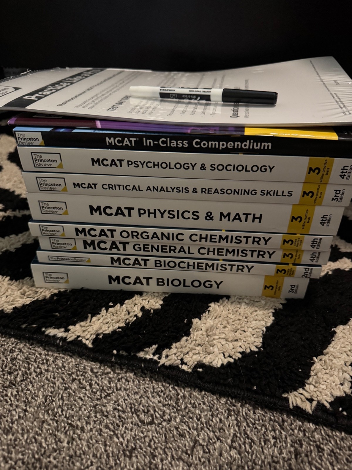 Brand New Princeton Review MCAT Subject Review Complete Box Set, 4th Edition