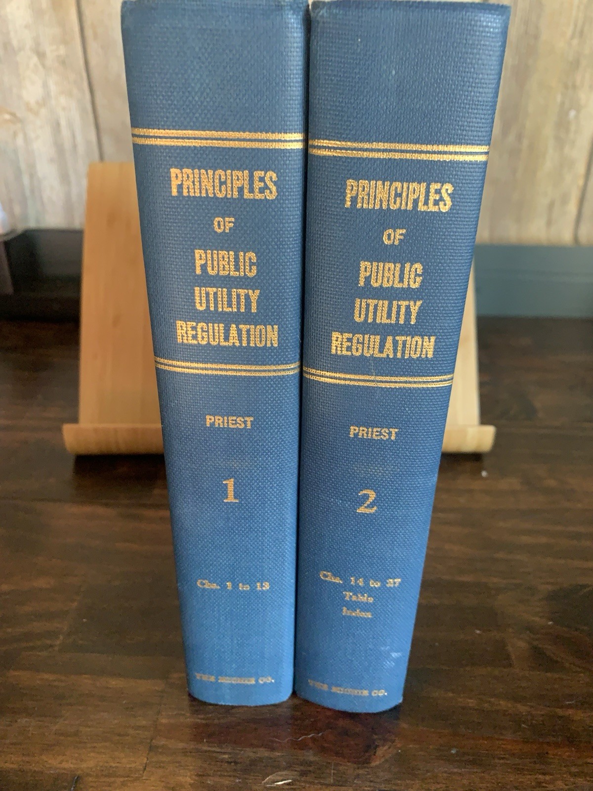 Priniciples of Public Utility Regulation Vol. 1 & 2, 1969 By Priest HC
