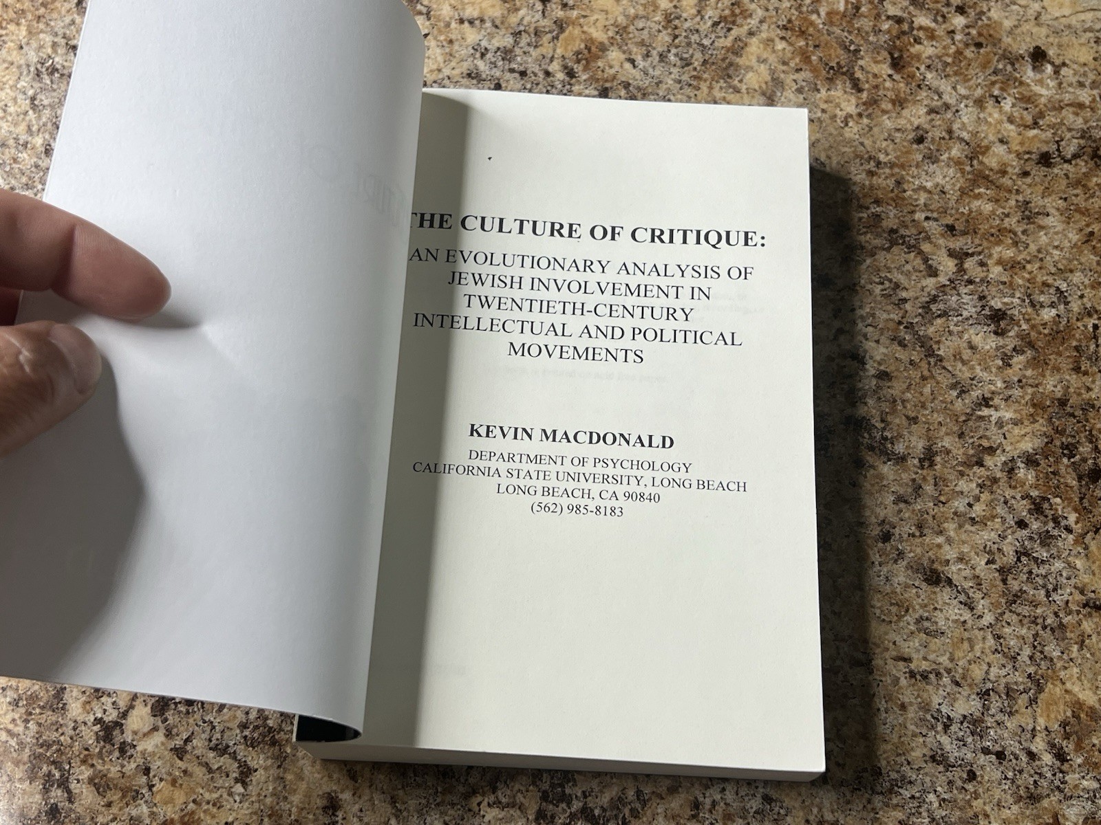 Kevin MacDonald The Culture of Critique (Paperback)