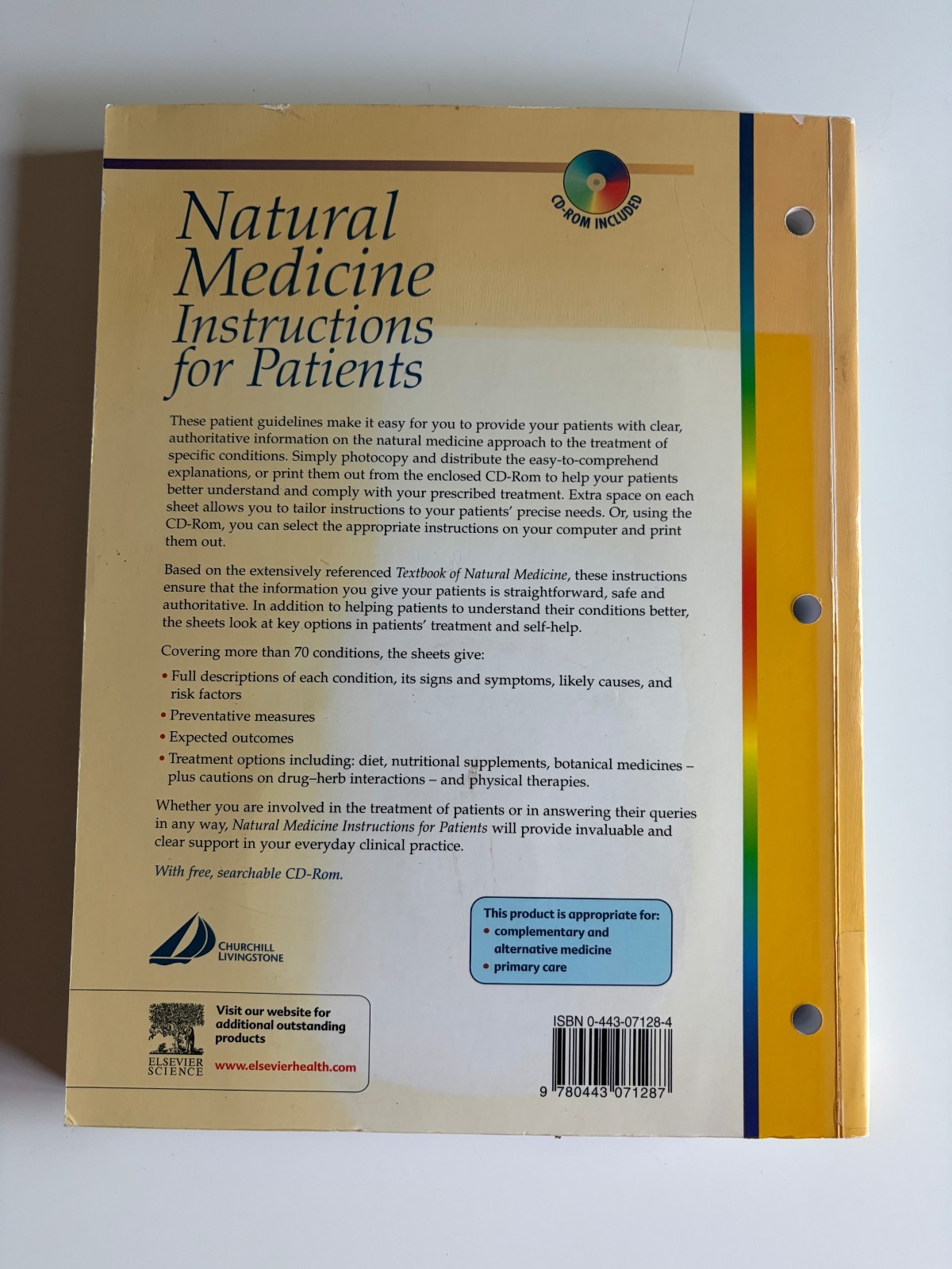 Natural Medicine – Instructions for Patients – Pizzorno & Murray with CD-ROM