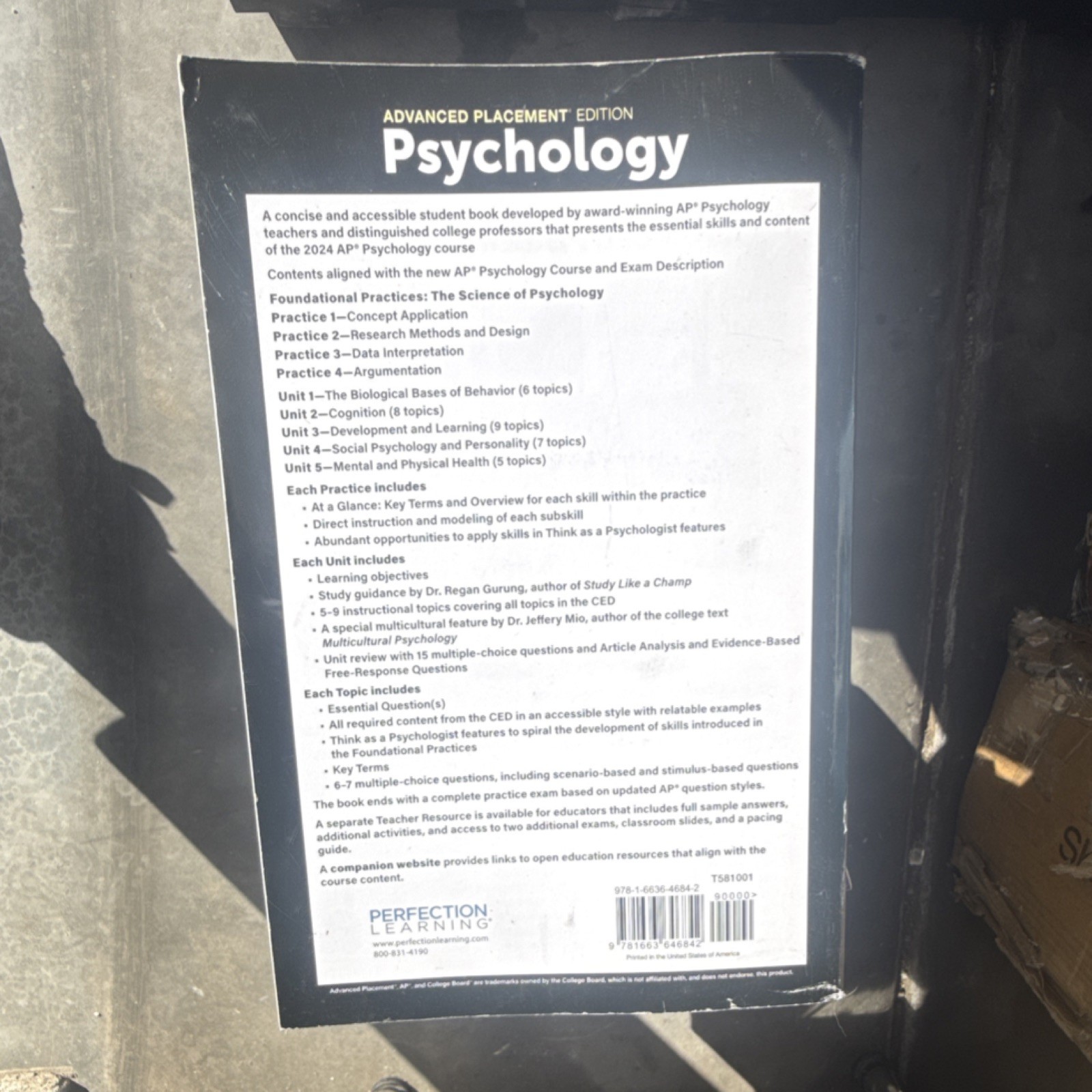 AMSCO Advanced Placement Psychology by Brandt & Hamilton Perfection Learning