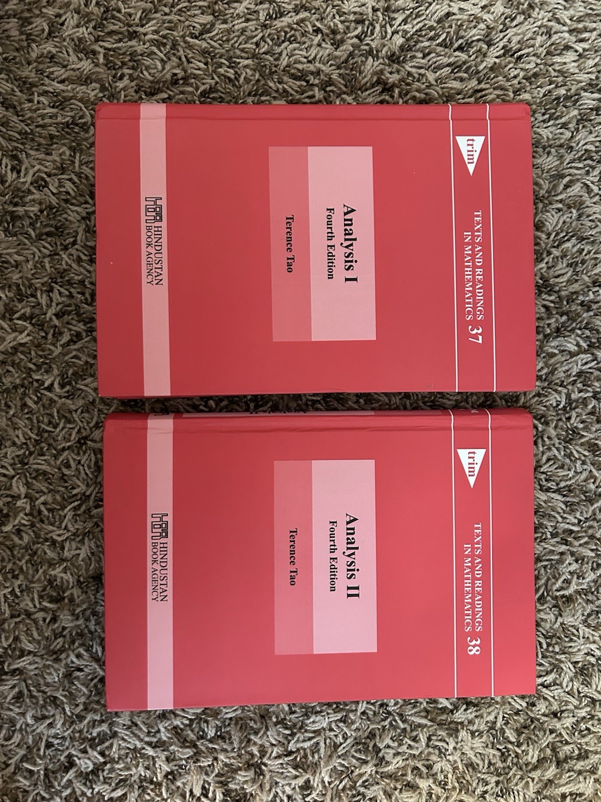 Analysis I &2 by Terence Tao, 4th Edition (Hardcover)