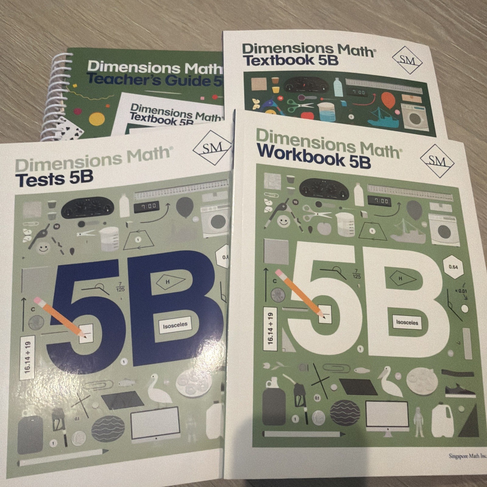 Dimensions Math 5B Complete Set Teachers Guide, Textbook, Workbook, Tests