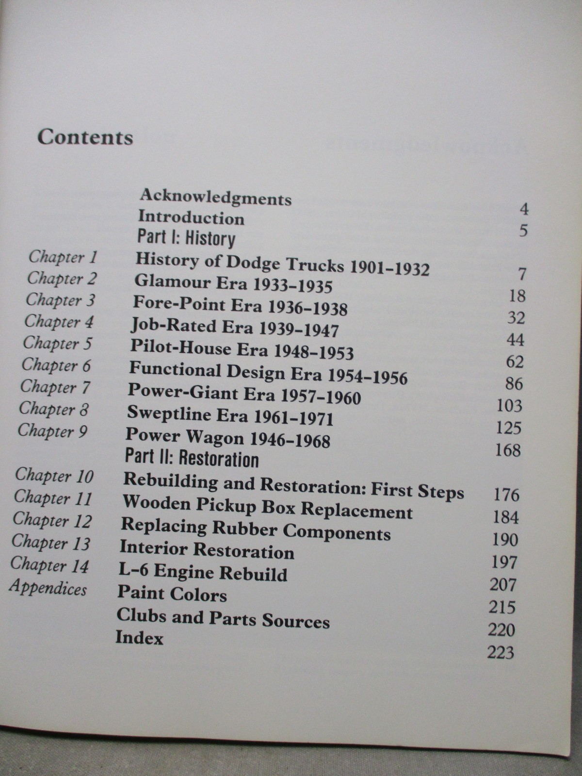 Dodge Pickups History and Restoration Guide 1918-1971 by Don Bunn & Tom Brownell