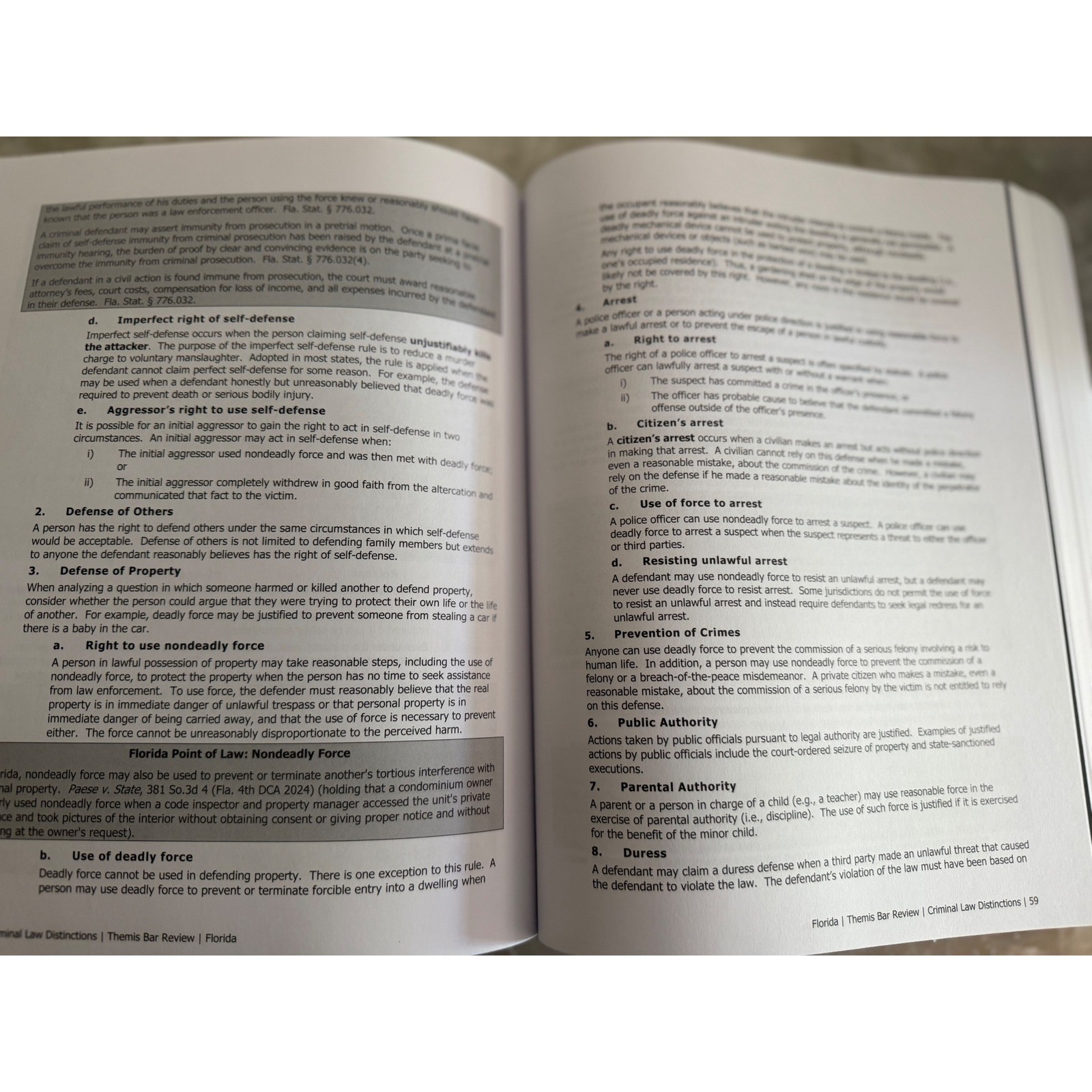 Themis Florida Outlines Volume Two 2025-2026 Edition Bar Review Law Book