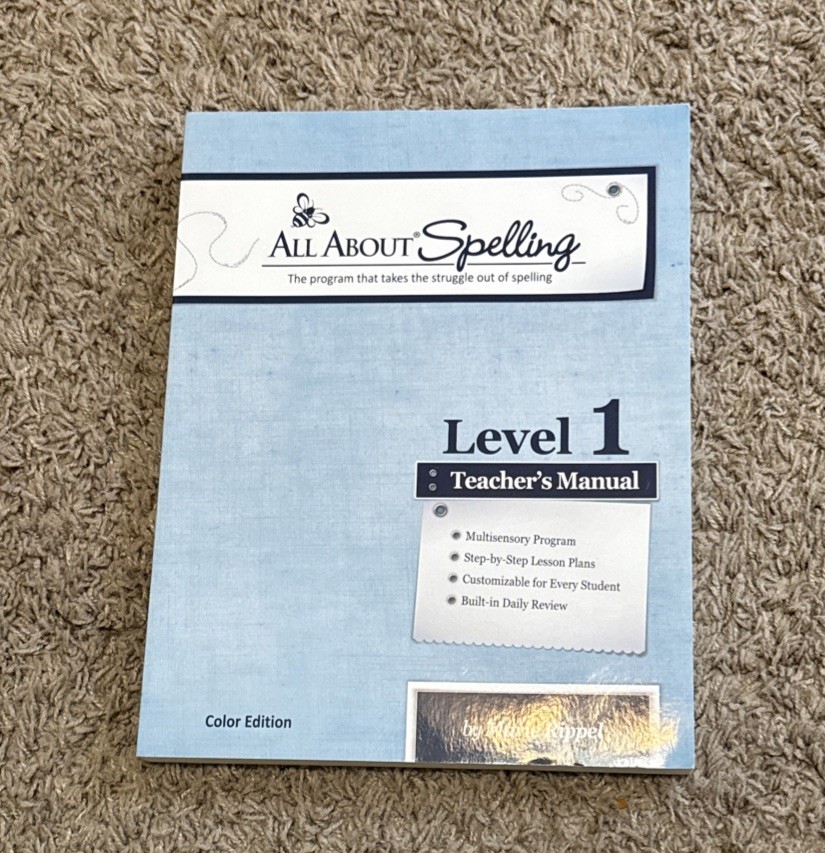 All About Spelling Level 1 Teacher’s Manual by Marie Rippel