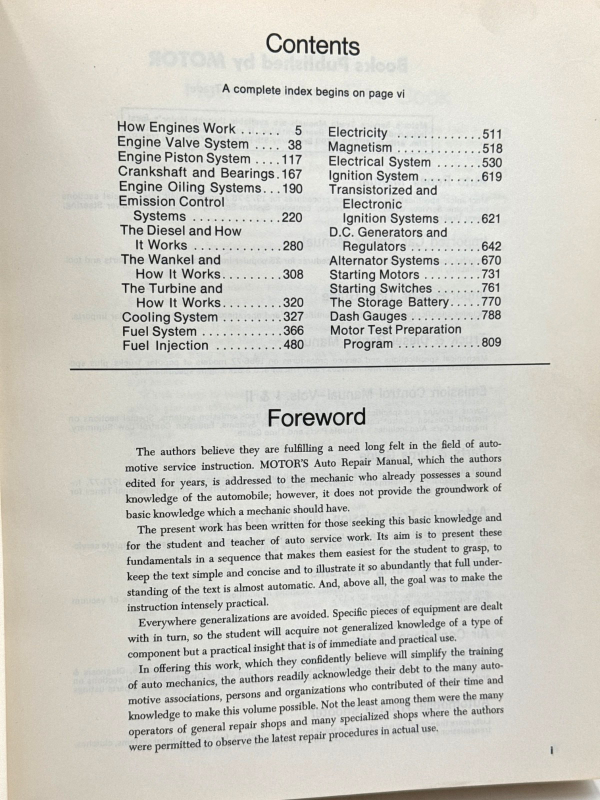 Motor Auto Engines & Electrical Systems Professionsal Service Trade Edition Book