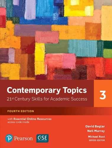 Contemporary Topics 3 with – Paperback, by Beglar David; Murray – Very Good w