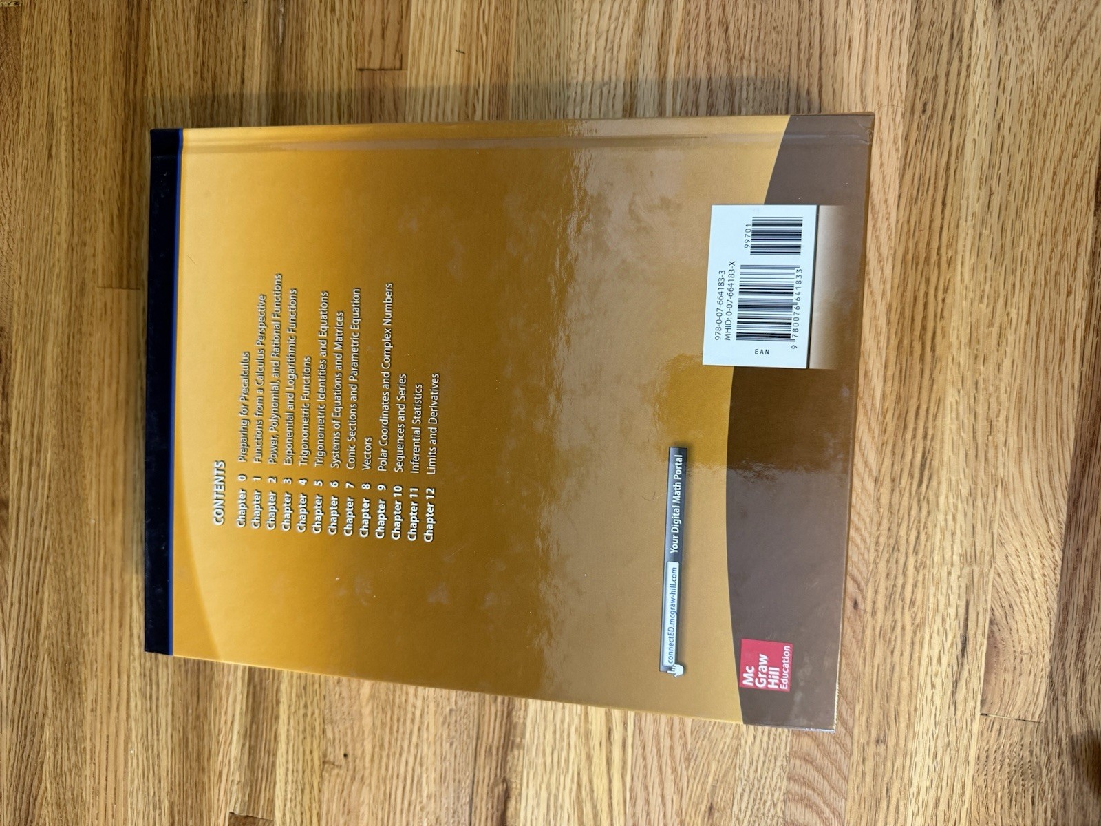 Precalculus, Student Edition (ADVANCED – Hardcover, by McGraw Hill – Like New