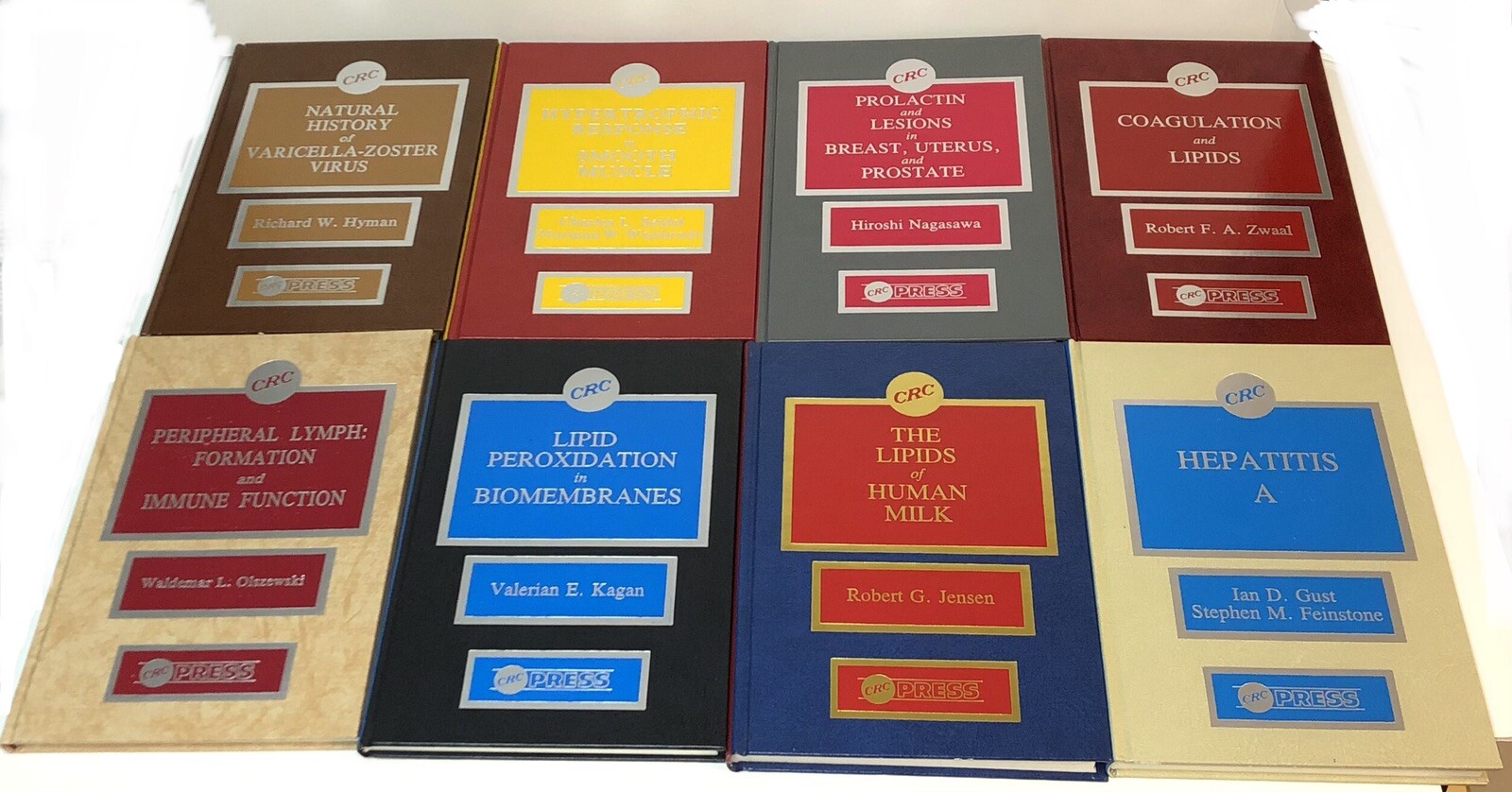 CRC Press Book Lot of Eight Books Various Topics and Authors