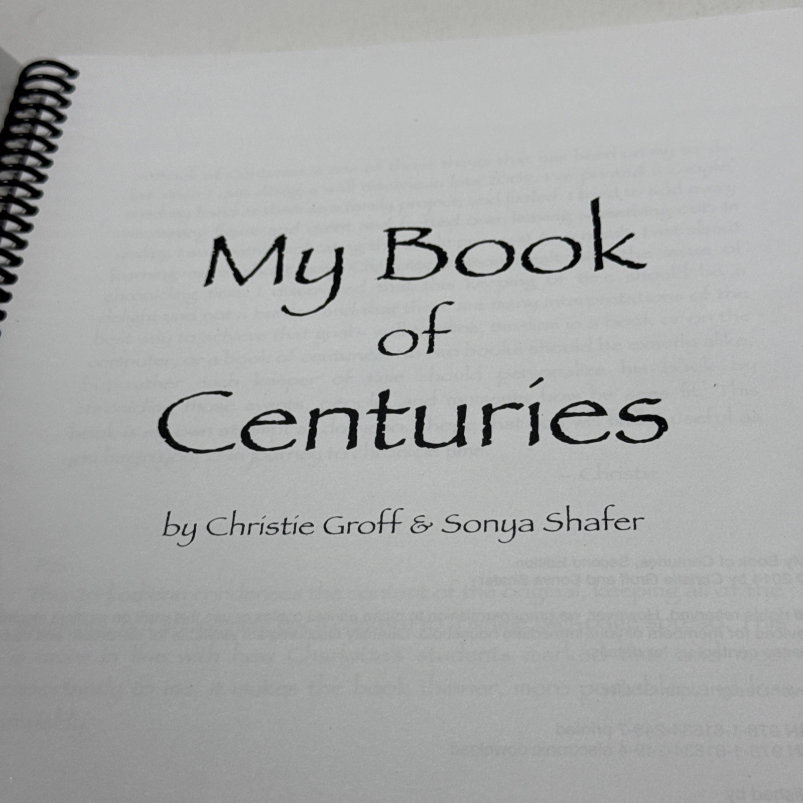 Simply Charlotte Mason My Book of Centuries Spiral Textbook History