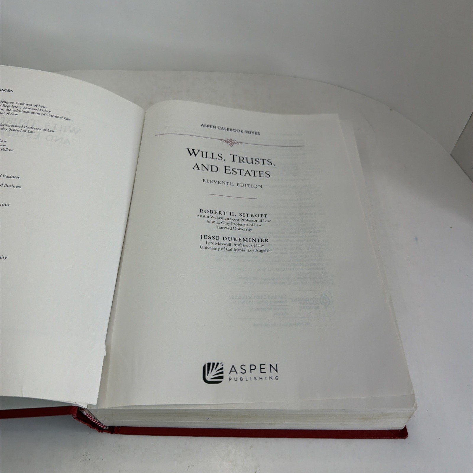 Wills, Trusts, and Estates, – Hardcover, by Robert H Sitkoff; – Good