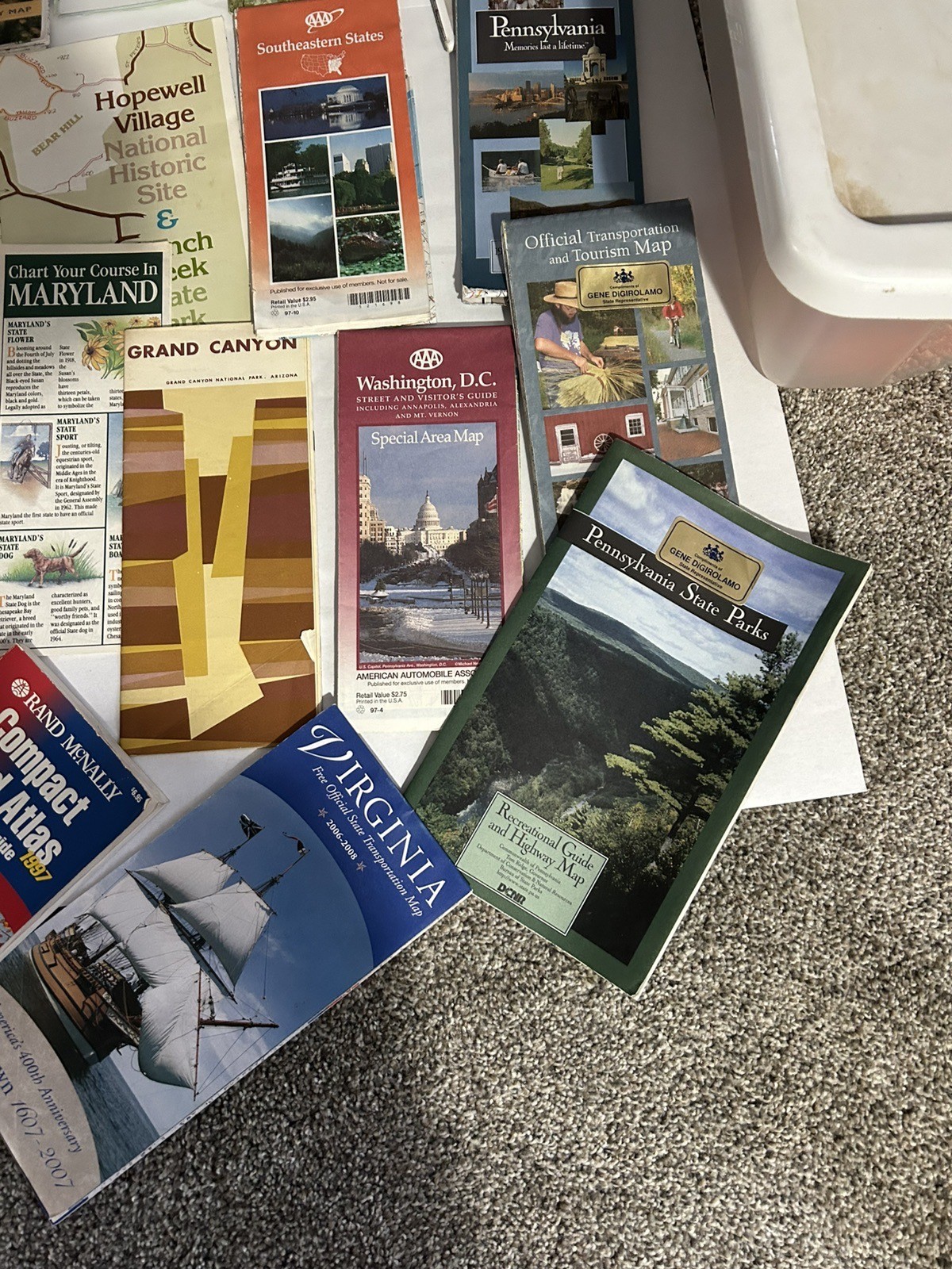 Nice Lot Of Mixed STREET MAPS Europe, Germany, Georgia, Southern States, Etc.