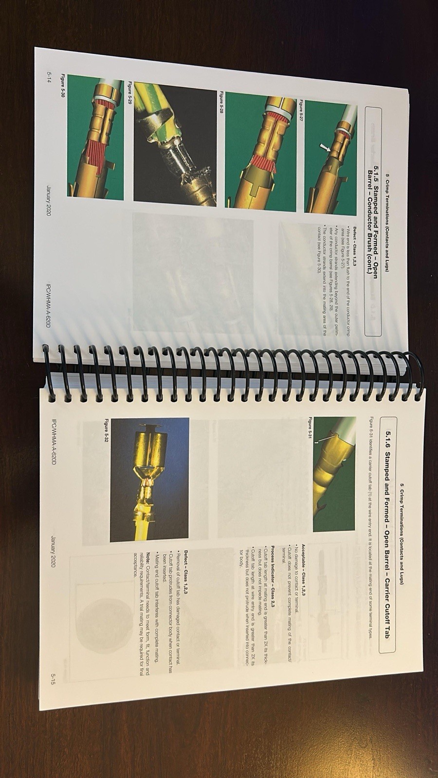 IPC-A-620 Revision D, Jan 2020, Requirements & Acceptance For Cables/Hardness.