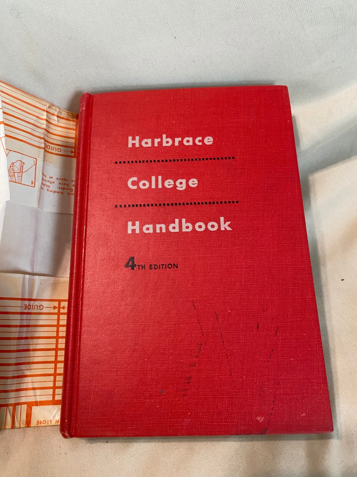 HARBRACE COLLEGE HANDBOOK John C. Hodges HC 1956 4th Edition