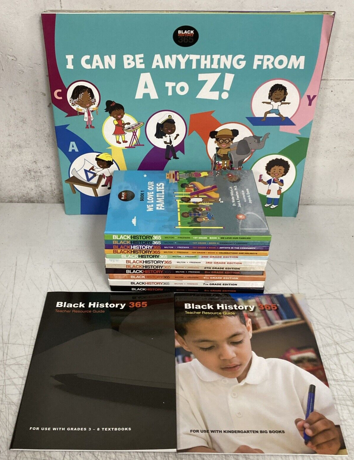 Black History 365 Kindergarten – 8th Grade Books w/ Teacher Resource Guides