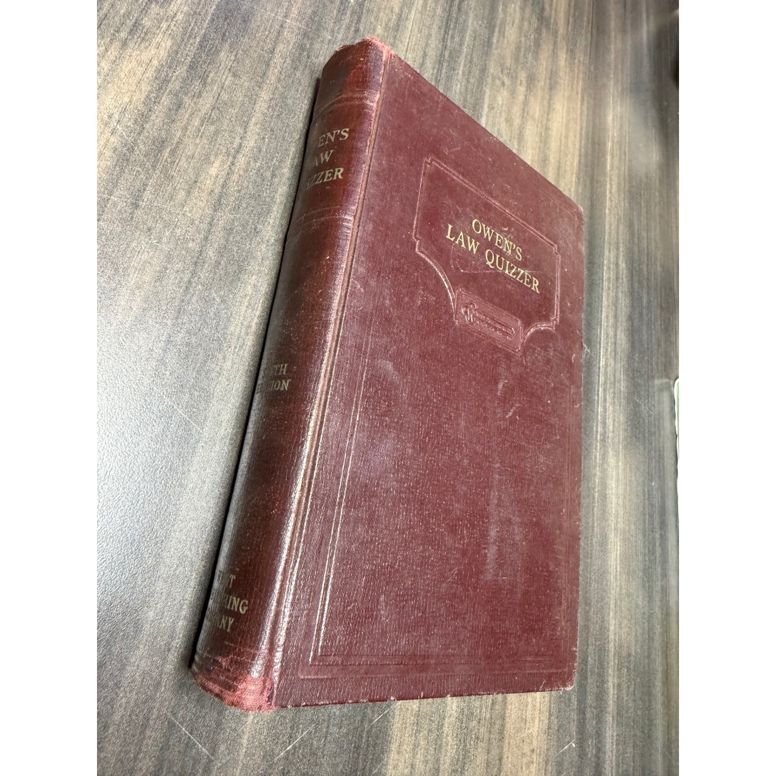 Owens Law Quizzer 1933 Sixth Edition West Publishing Co Legal Study Aid