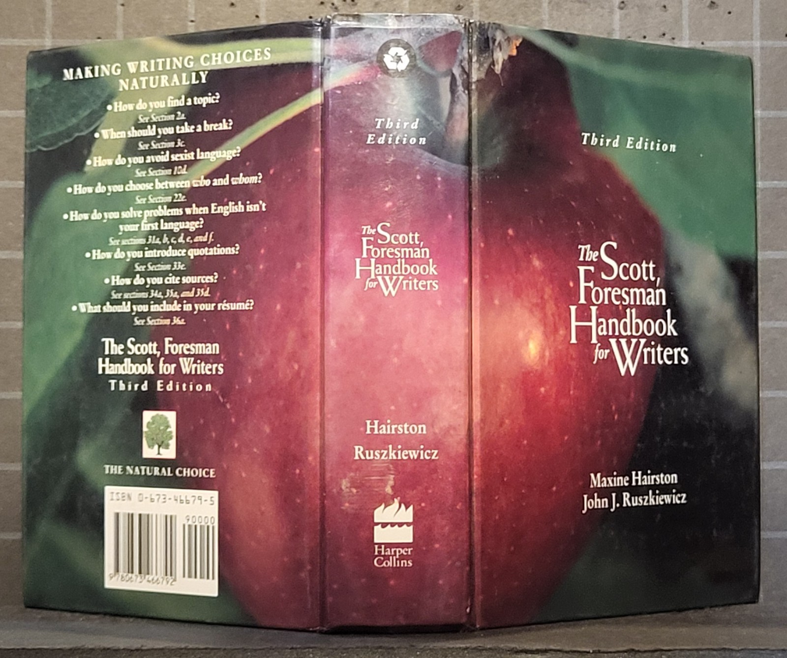 Scott Foresman Handbook for Writers by Maxine Hairston & John Ruszkiewicz 3183