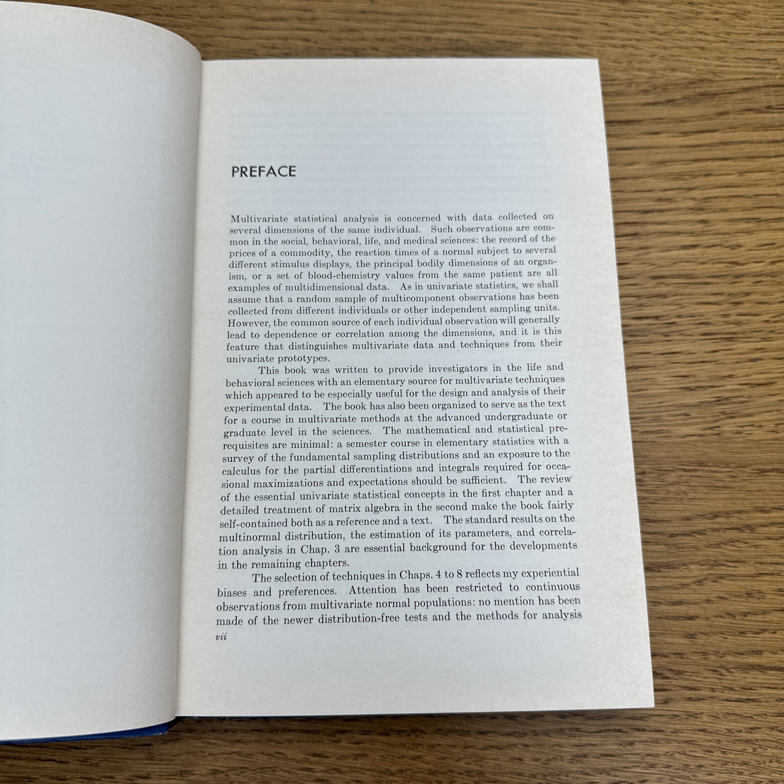 Multivariate Statistical Methods by Donald F. Morrison 1967 Vintage Hardcover