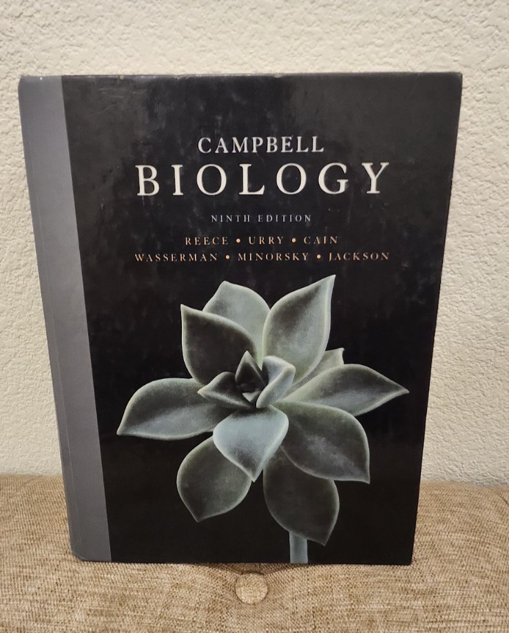 Campbell Biology Hardcover 9th Ed. by Jane Reece Ninth Edition Science Book!