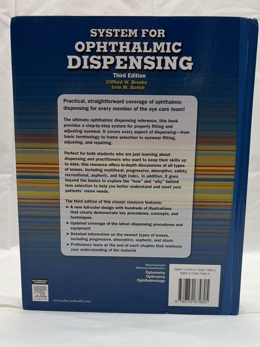 System for Ophthalmic Dispensing, 3rd Edition Clifford W. Brooks-Irvin M. Borish