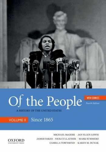 Of the People: A History of – Paperback, by McGerr Michael; Lewis – Very Good j