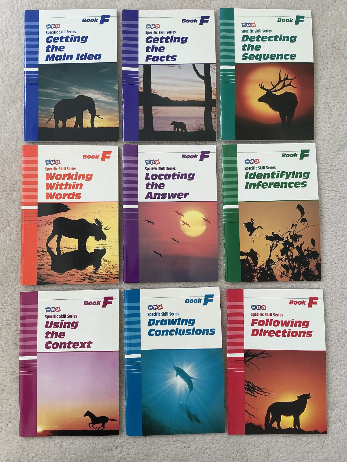 SRA Specific Skill Series Level F Complete Set Of 9