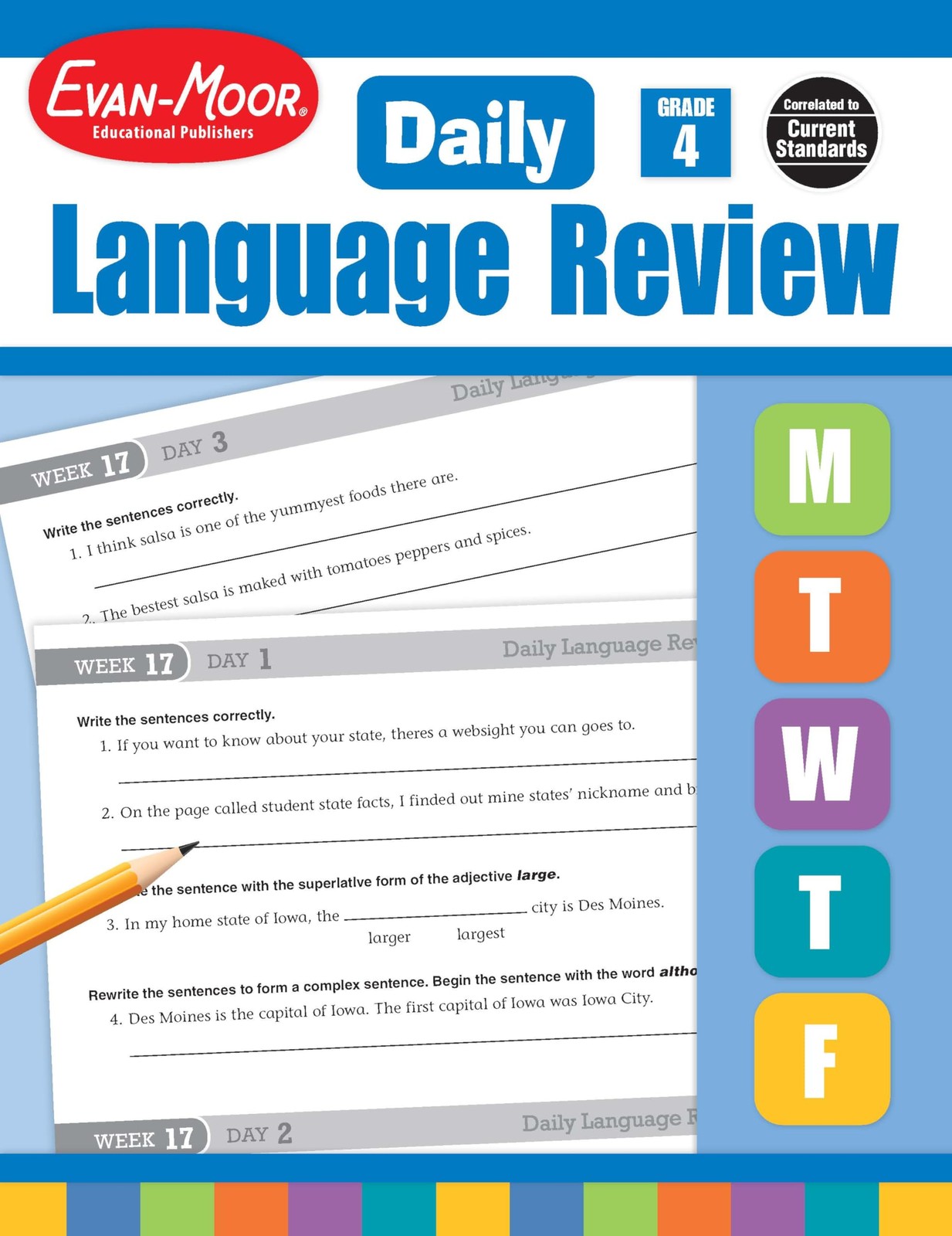 Evan-Moor Daily Language Review, Grade 4, Activities, Homeschooling and Clas…
