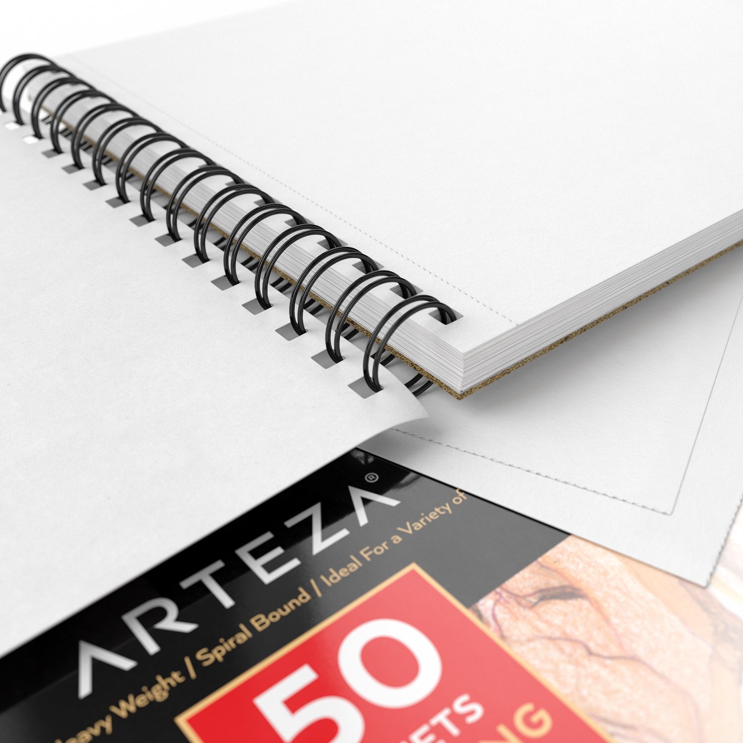 Drawing Paper Pad 8 x 10 Inches Pack of 2 50 Sheets Each Spiral Bound Artist …