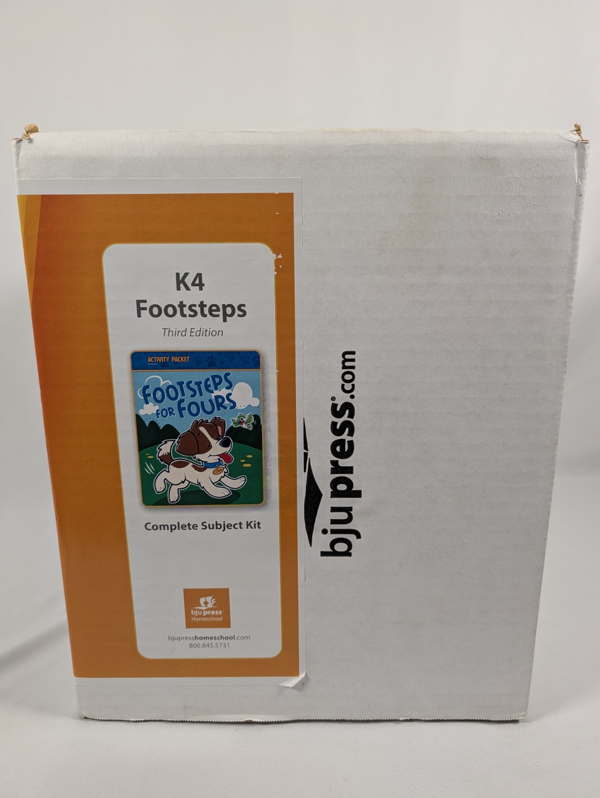 NEW BJU Press Preschool Pre-K K4 FOOTSTEPS FOR FOURS Complete Subject Kit 3rd Ed