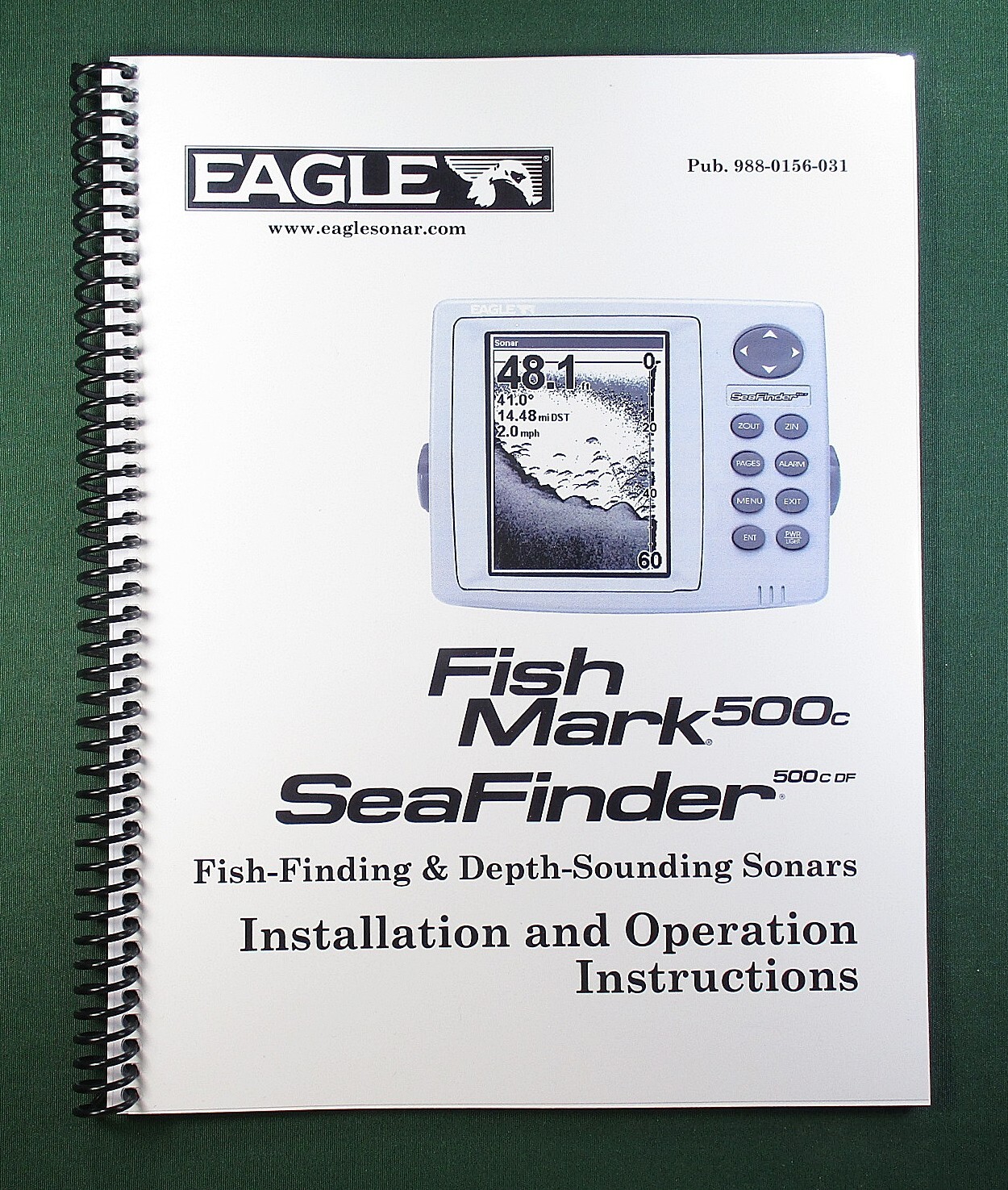 Eagle FishMark 500c Instruction Manual: 112 Pages & Protective Covers!