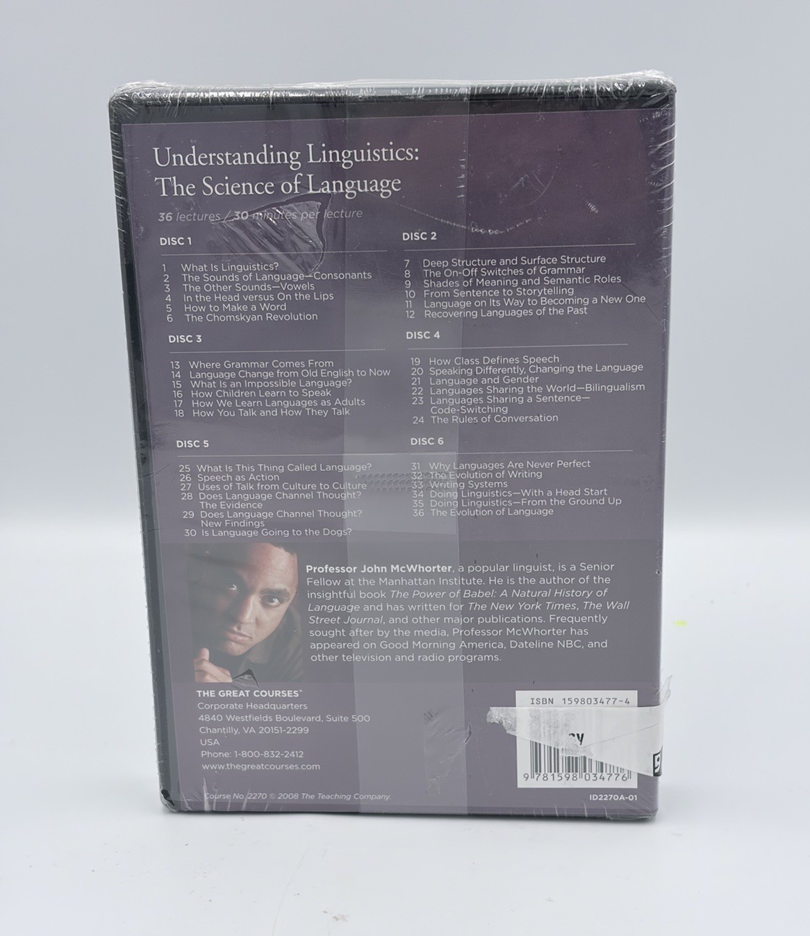 Great Courses Understanding Linguistics: The Science of Language Guidebook & DVD