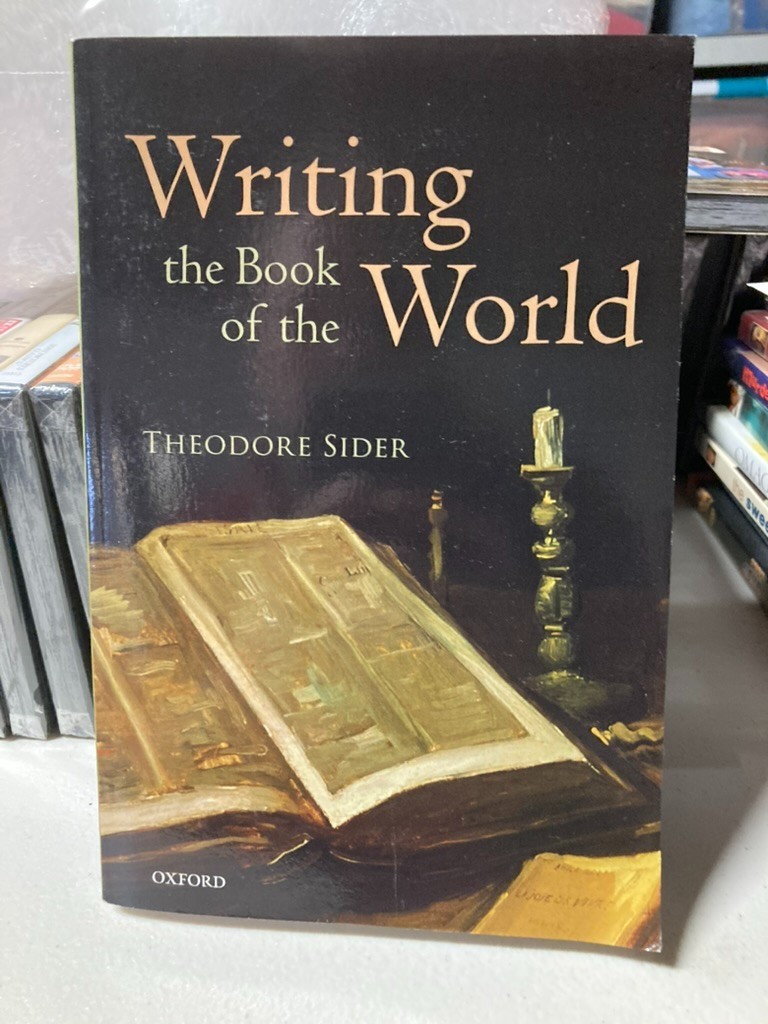 WRITING THE BOOK OF THE WORLD PAPER by SIDER