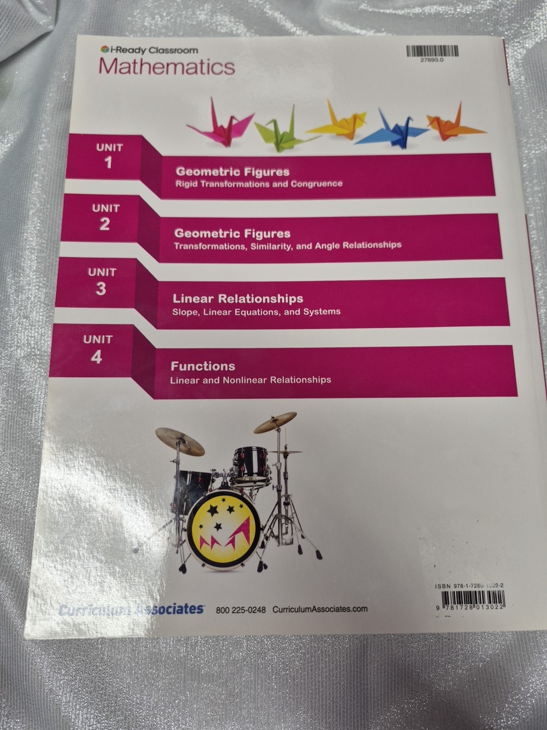 i Ready Classroom Mathematics Grade 8 Volumes 1 & 2 Student Edition Unit 1-7 New