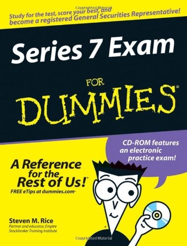SERIES 7 EXAM FOR DUMMIES By Steven M. Rice *Excellent Condition*