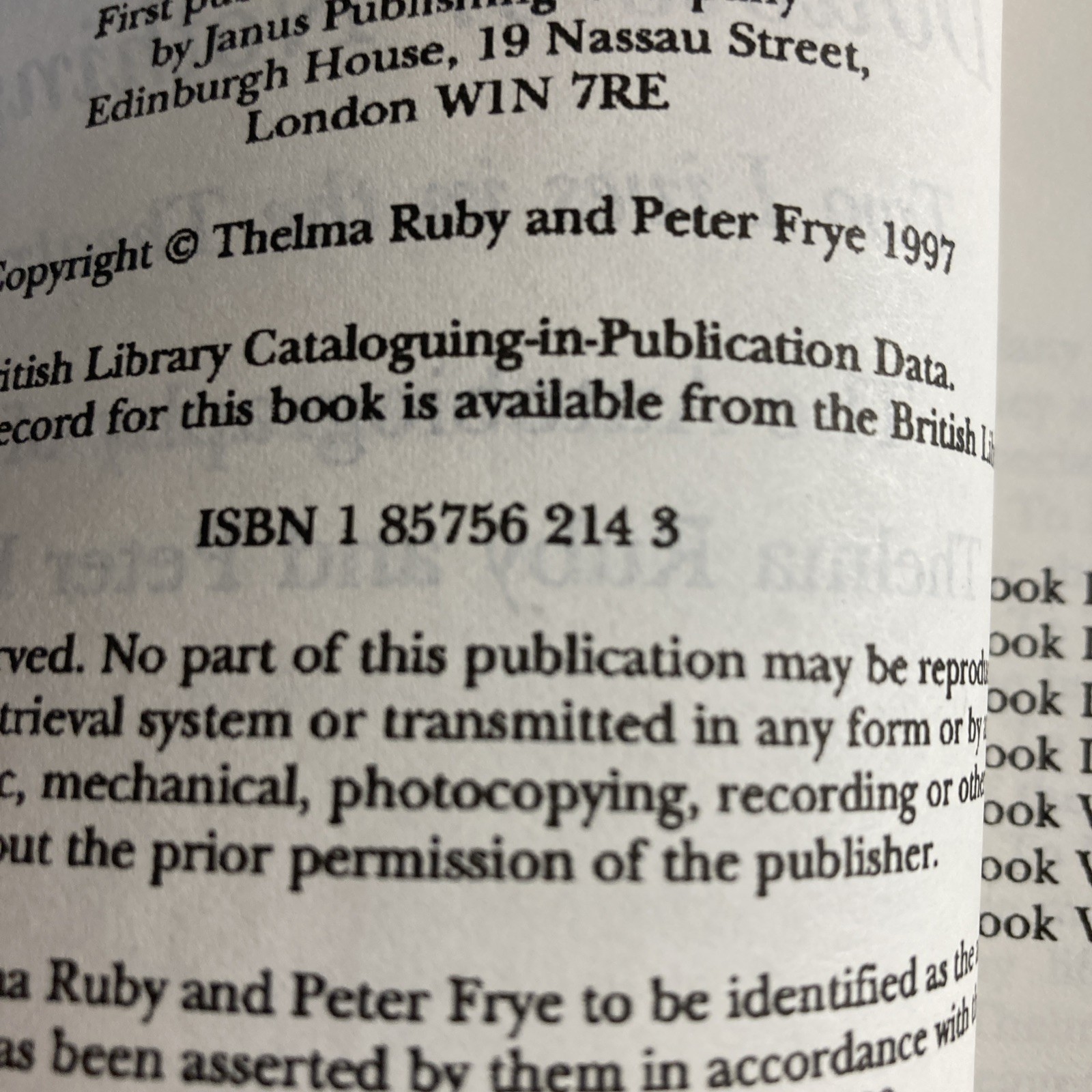 Double Or Nothing,signed By Thelma Ruby,1997,TPB