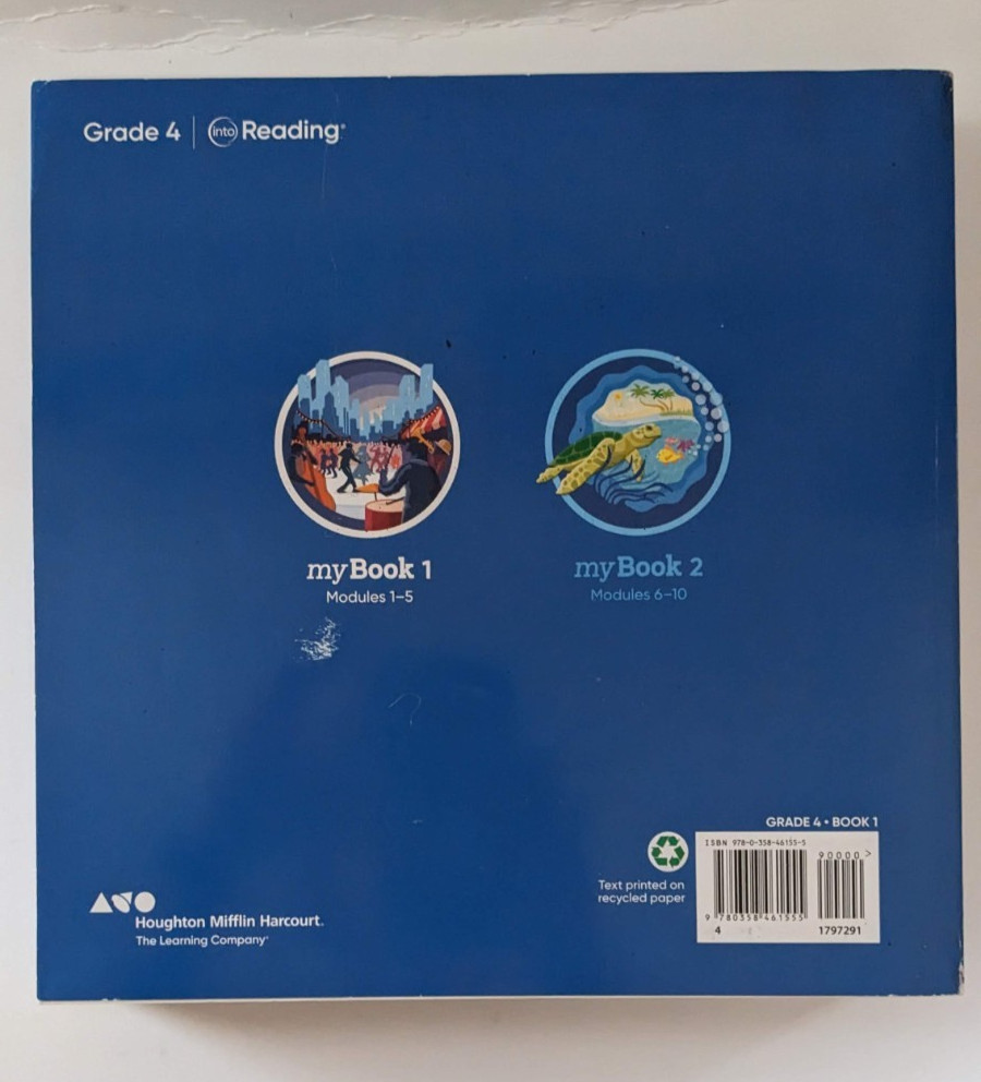 HMH Into READING Grade 4 myBook 1 & 2 Modules 1-5, 6-10 Book Set PENCIL WRITING