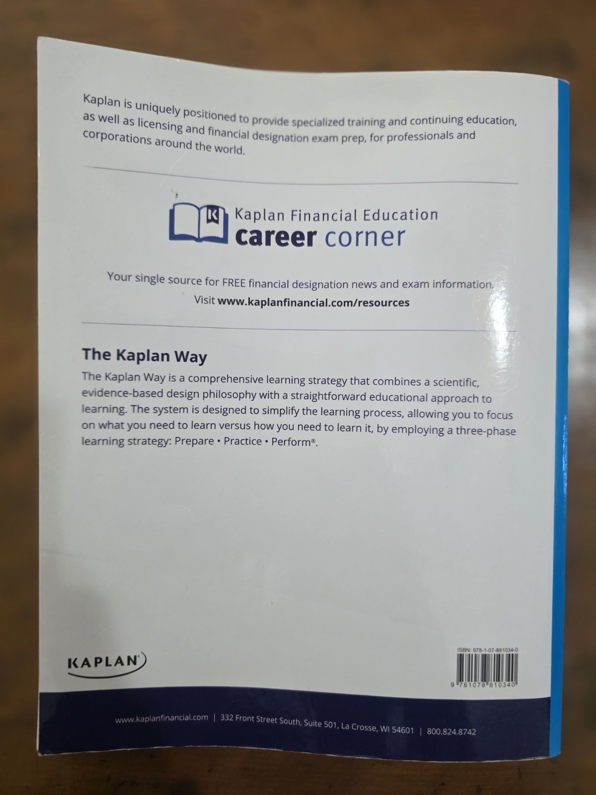Kaplan Series 6 Securities License Exam Manual 2nd Ed Paperback 2011 372p