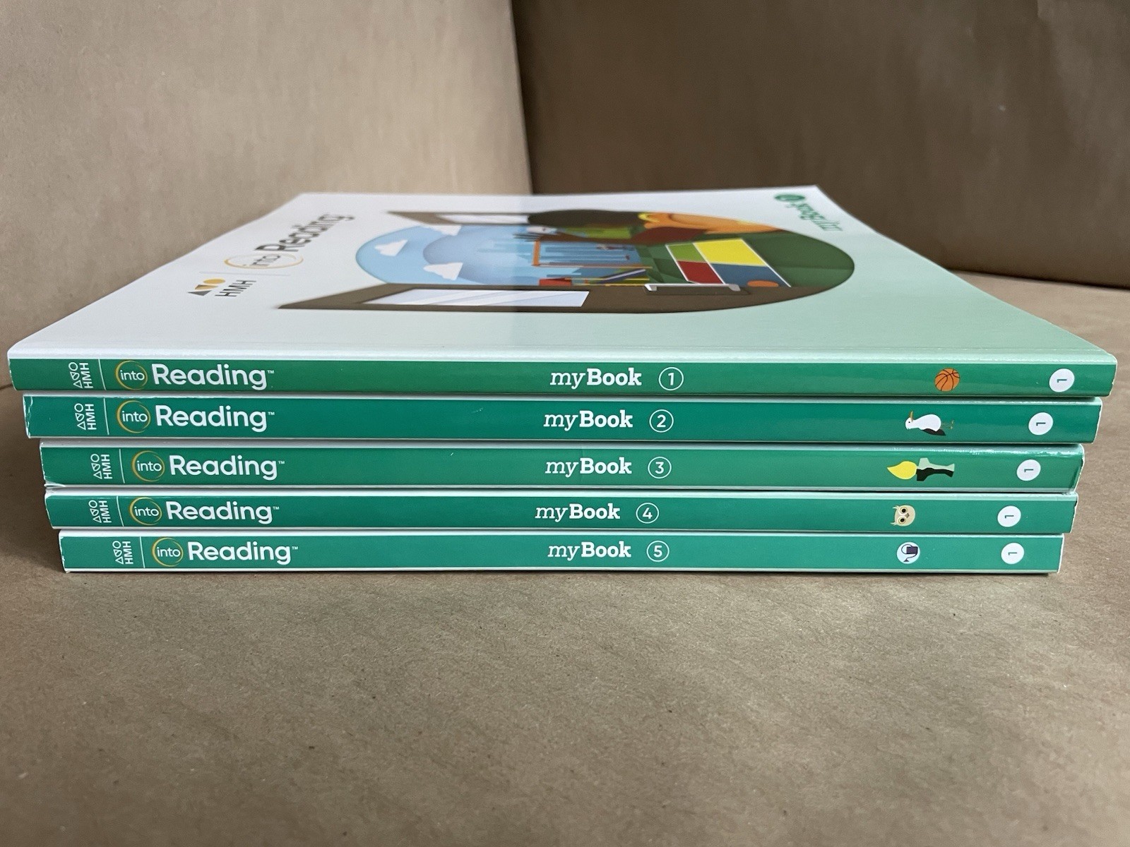 HMH Into Reading: Student My Book – Grade 1, Five Volume Complete Set (2020)