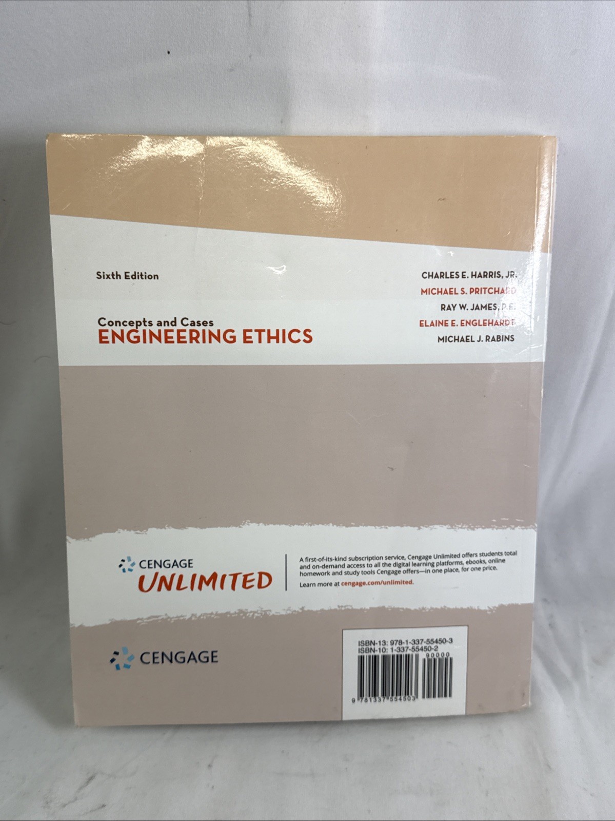 Engineering Ethics: Concepts and Cases 6th Edition Harris Pritchard James Rabins