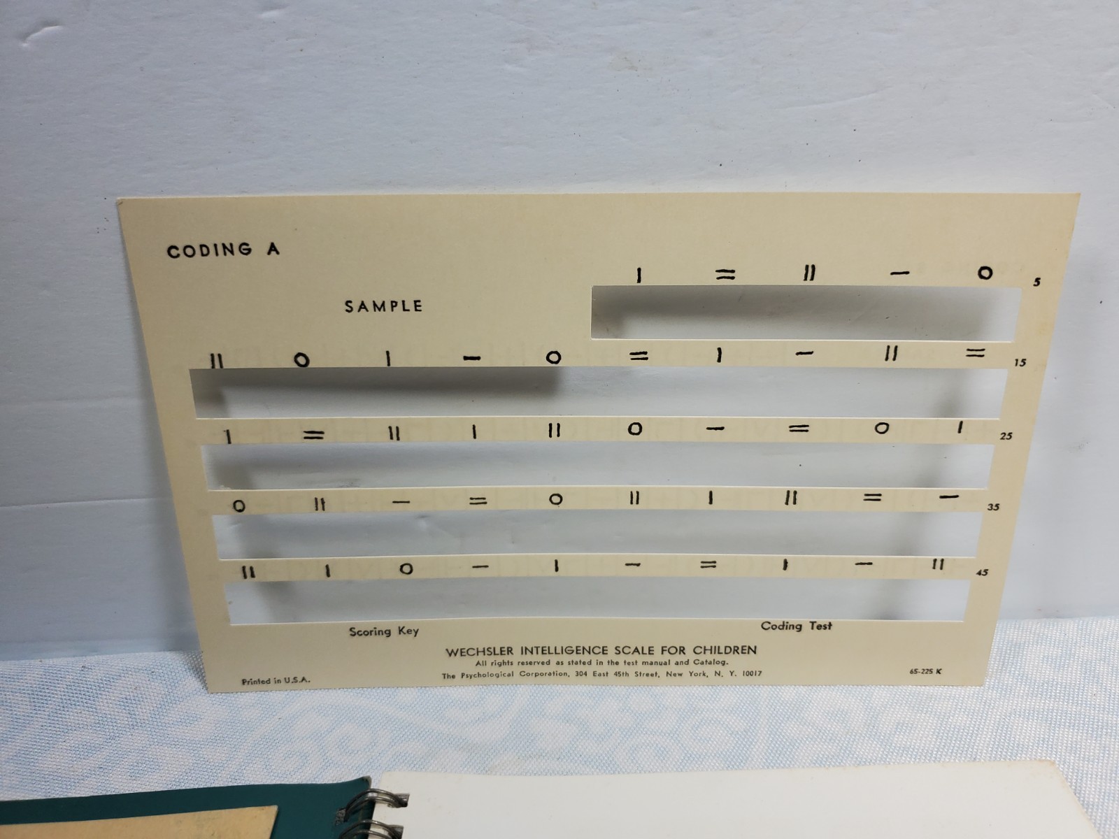 WISC Manual: Wechsler Intelligence Scale for Children 1949 – Manual Only