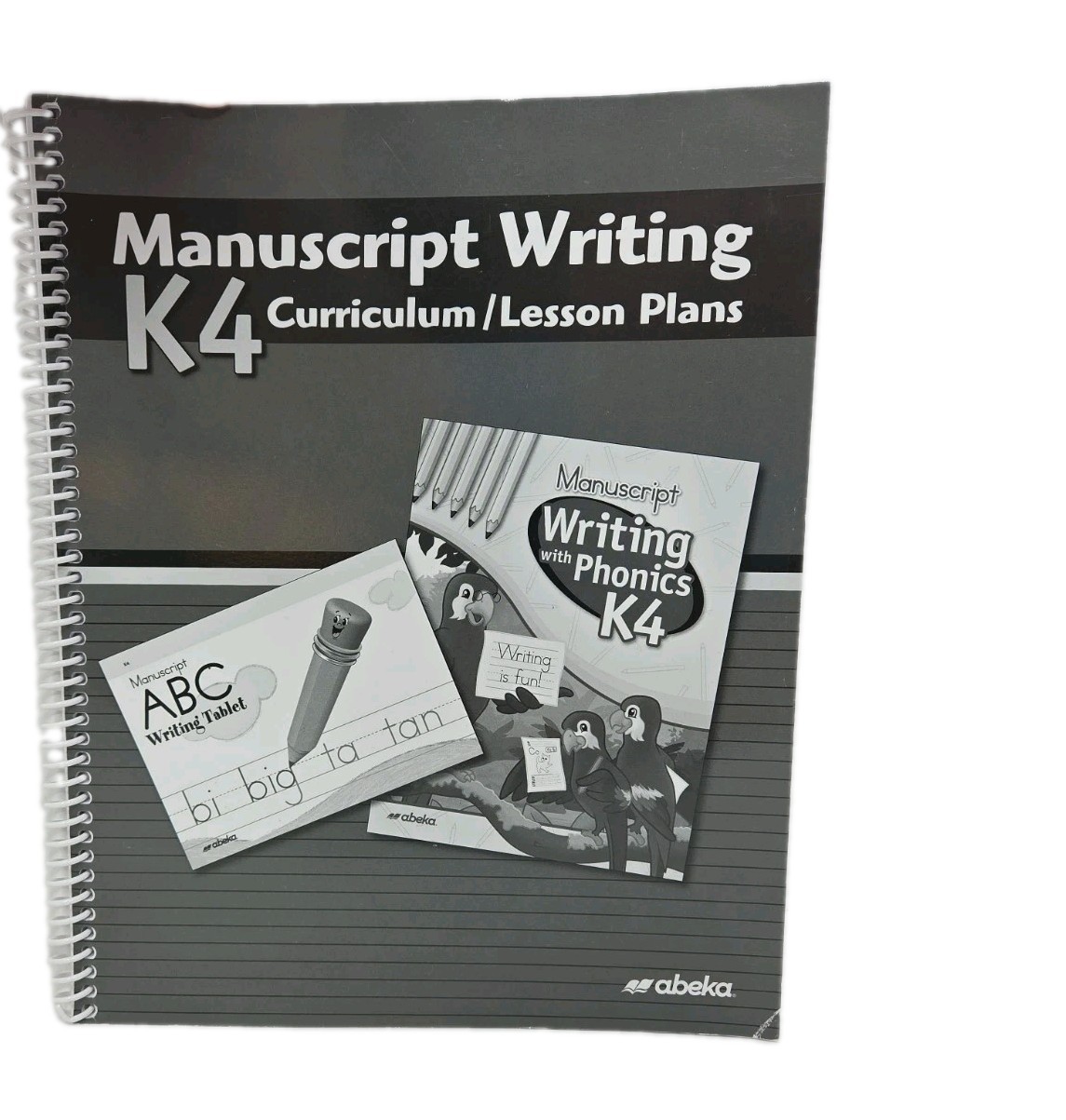 Abeka K4 Manuscript Lesson Plans for Manuscript Writing with Phonics K4