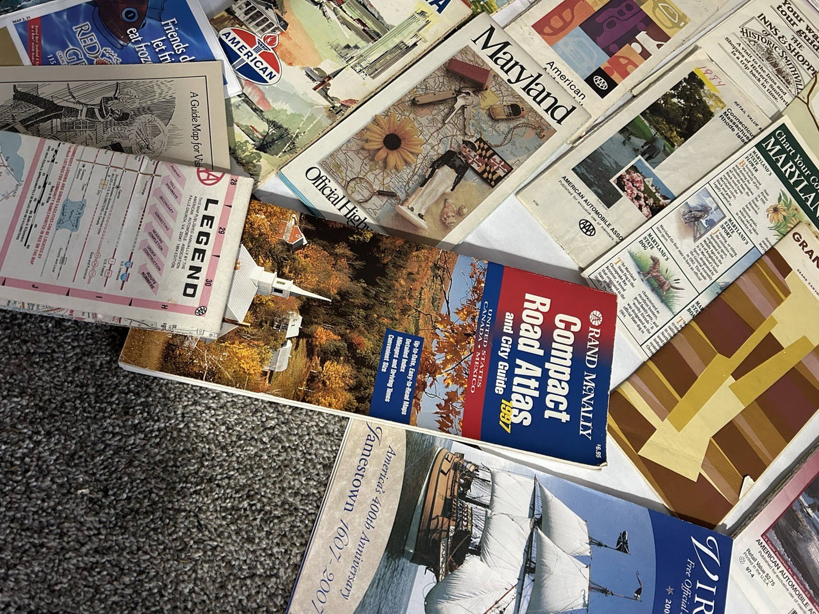 Nice Lot Of Mixed STREET MAPS Europe, Germany, Georgia, Southern States, Etc.
