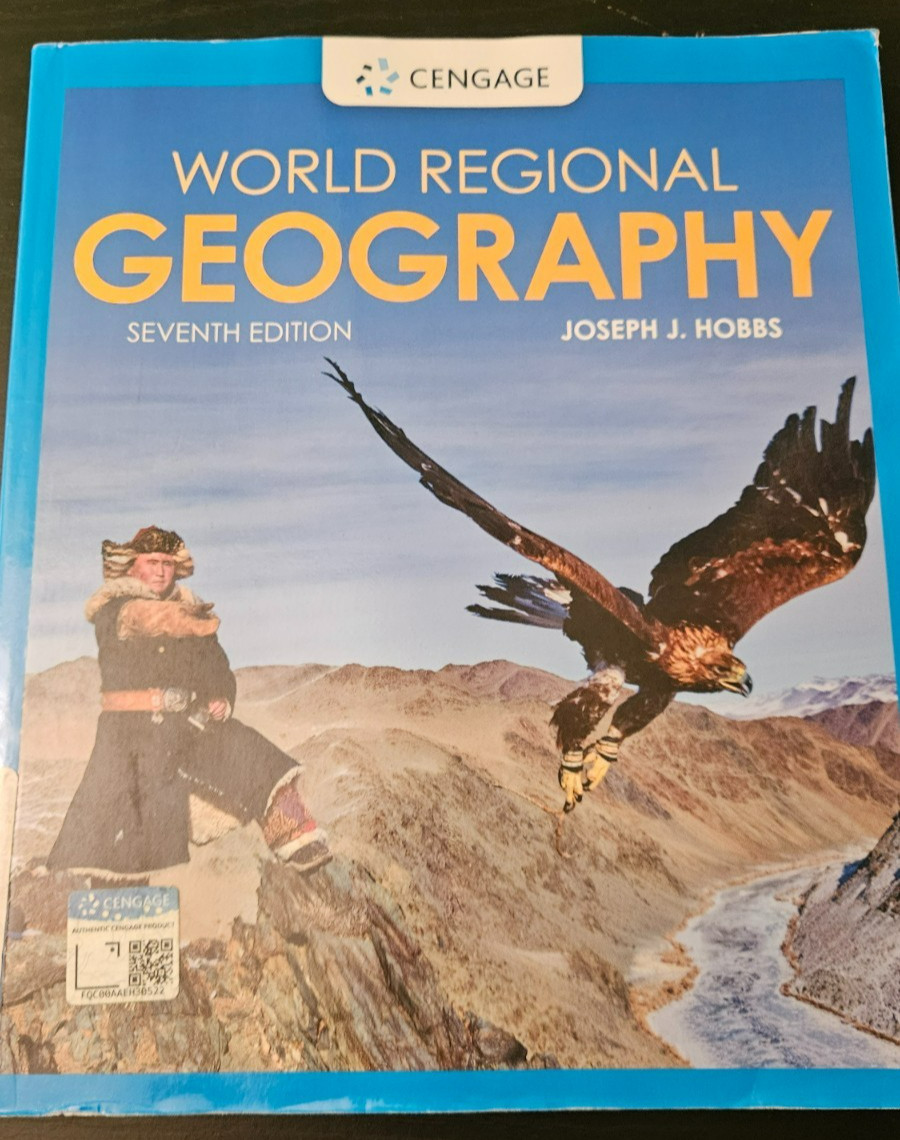 World Regional Geography 7e Paperback Hobbs VERY GOOD