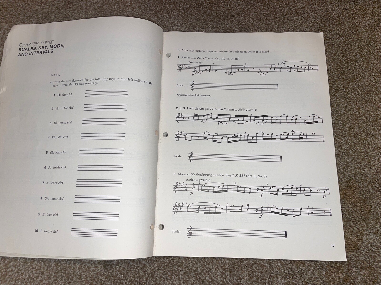 The Elements Of Music Workbook Vol. 1. By Ralph Turek Alfred A. Knopf Inc.