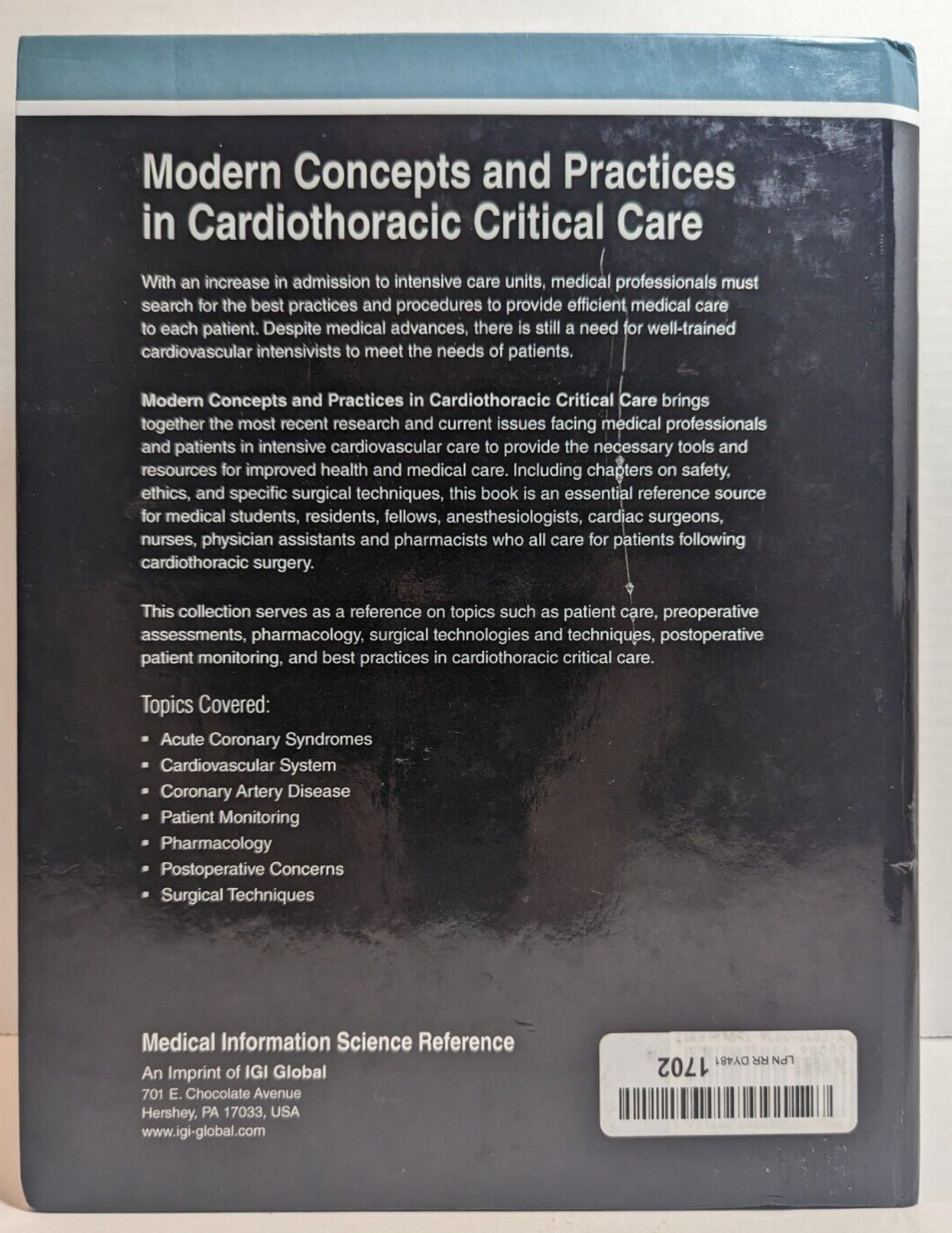 Modern Concepts and Practices in Cardiothoracic Critical Care