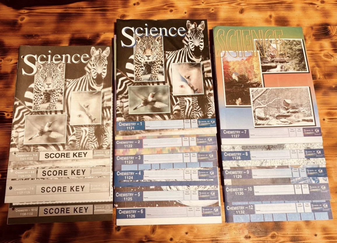 ACE Chemistry, Pages 1-10, 12, Score Key s for Paces 1-12, School of Tomorrow