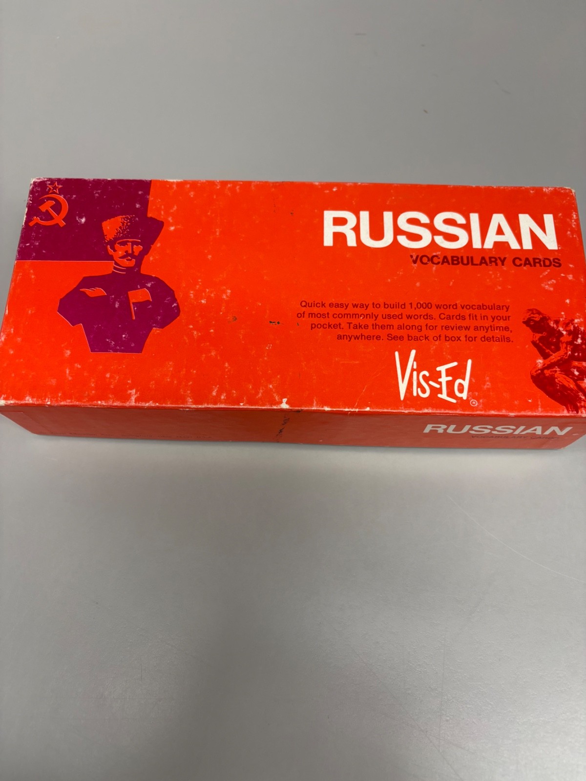 Russian Vocabulary Cards Box of 1000 Phrase Cards Vis-Ed