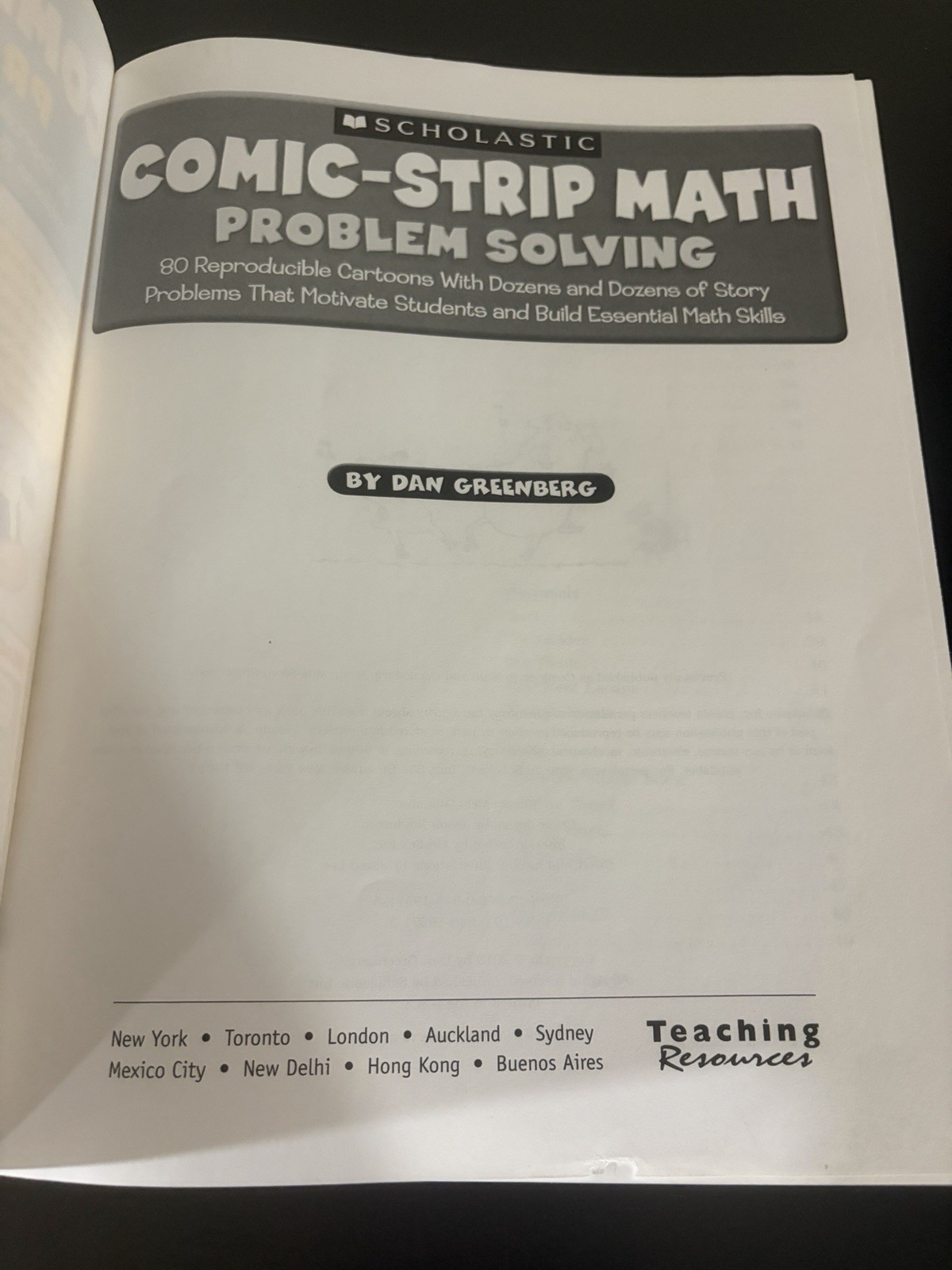 Comic-Strip Math Problem Solving : 80 Reproducible Cartoons with Dozens and…